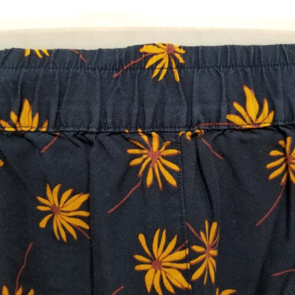 Madewell shorts Medium Pull-On Tie Fresh Daisies floral print elastic waist - Picture 9 of 16